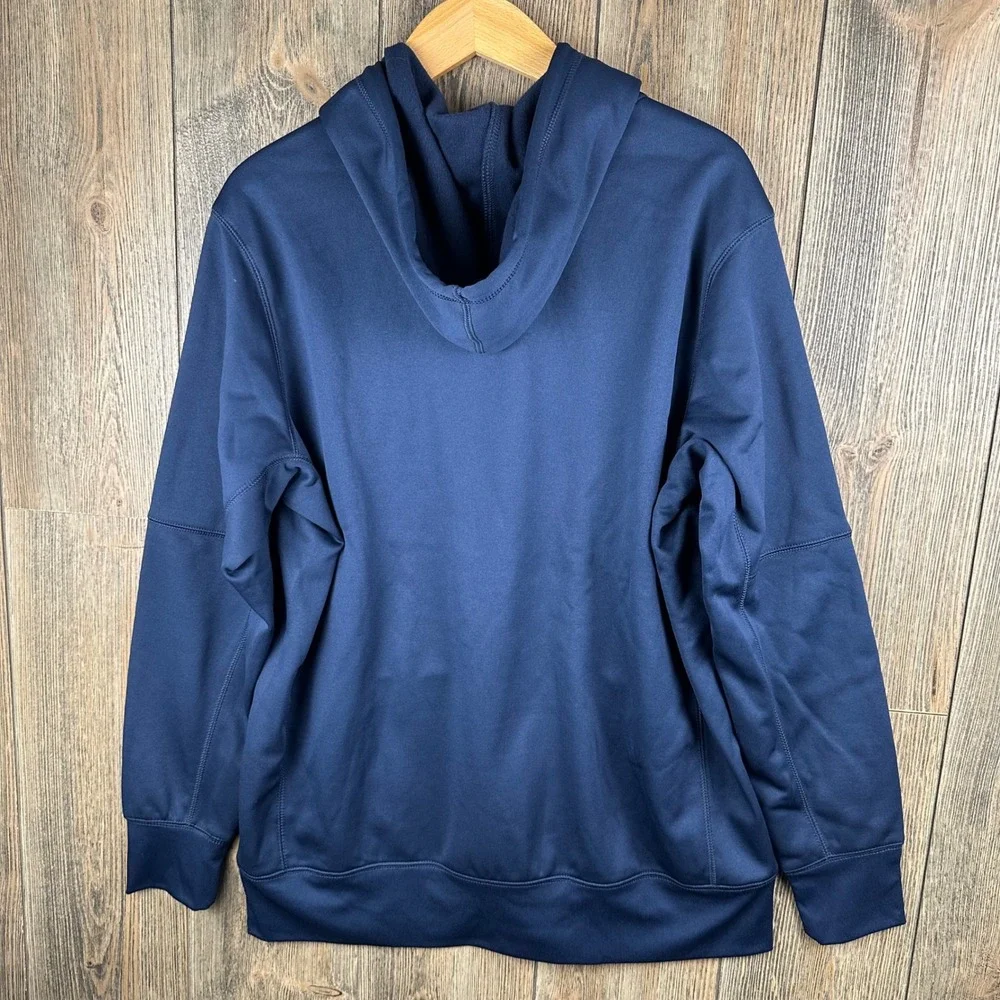 Nike Penn State Nittany Lions Hoodie Mens Large Navy Blue Therma-FIT NEW